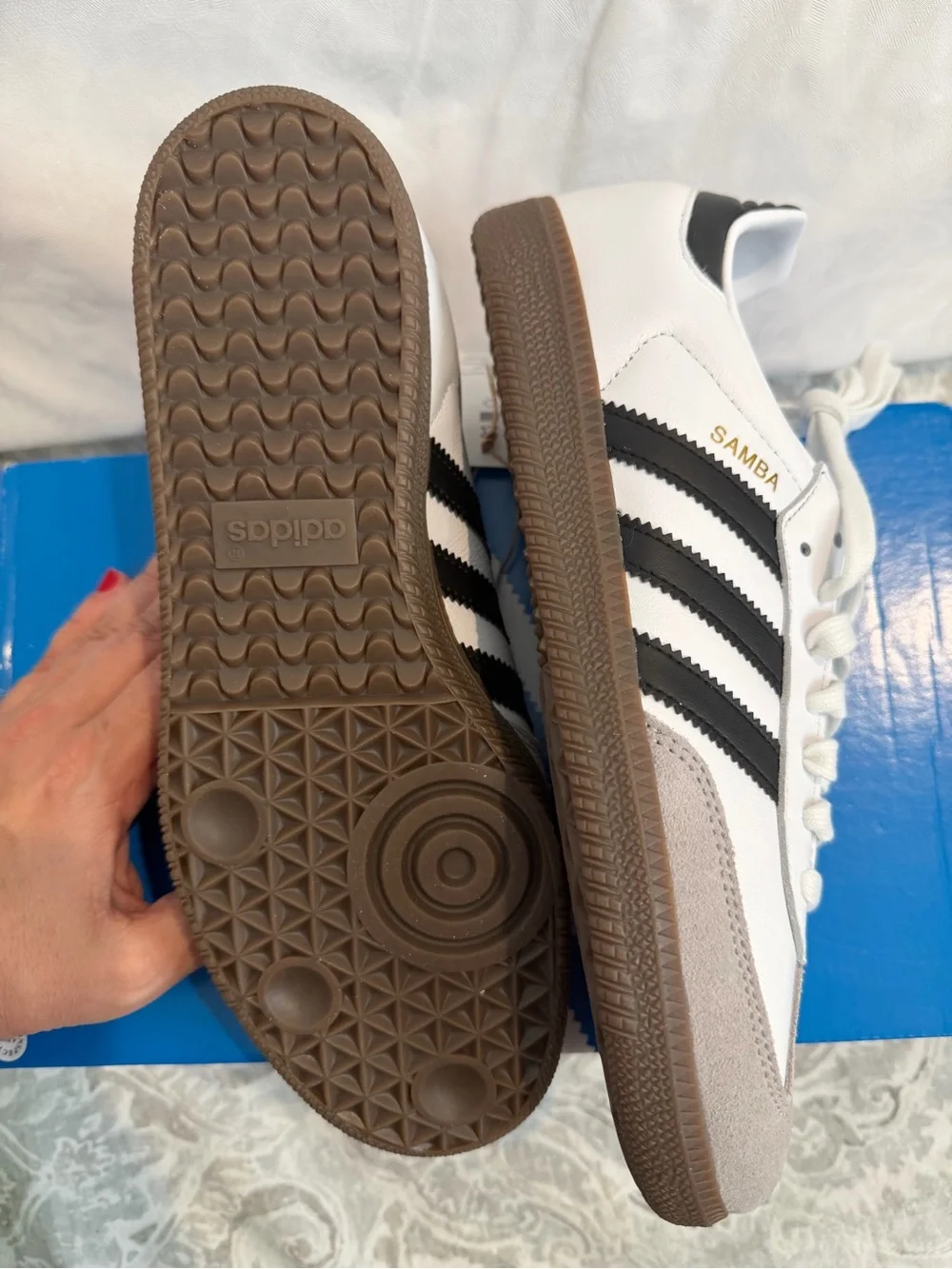 adidas Samba OG Men's Sneakers in White, Black & Gray